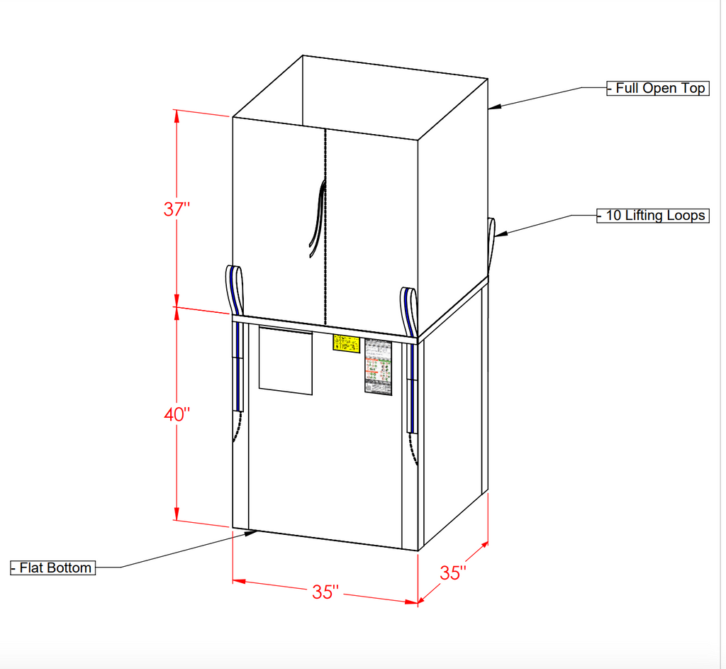 35" X 35" X 40" (H) Super Sack® Container