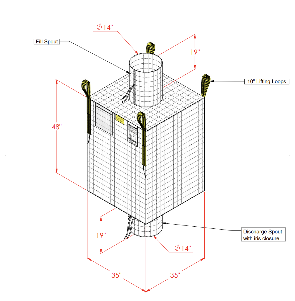 35 x 35 x 48 h conductive